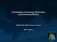 Geodatabase Versioning, Replication and History - Northeast Arc ...