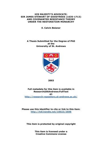 E. Calvin Beisner - Research@StAndrews:FullText - University of St ...