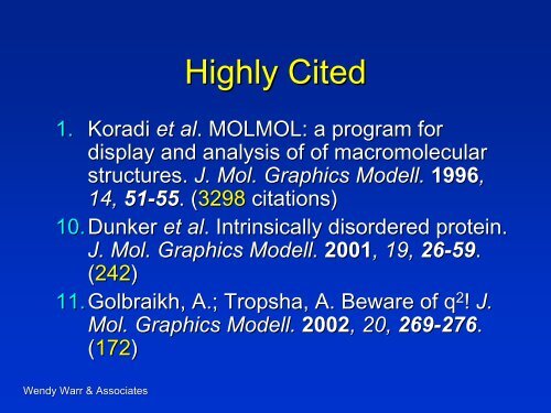 Current Trends in Cheminformatics