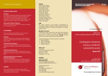 locandina - Centro Cardiologico Monzino