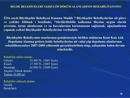 entegre katÄ± atÄ±k yÃ¶netim Ã§alÄ±ÅmalarÄ± - TÃ¼rkiye SaÄlÄ±klÄ± Kentler BirliÄi