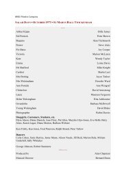 Cast List - BROS Theatre Company