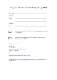 Reply slip for the Alumni Event on Monday 20 ... - Education UK