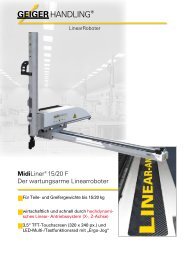 MidiLiner® 15/20 F Der wartungsarme Linearroboter