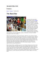 The Back Bar - Tales of the Cocktail