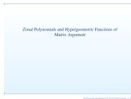 Zonal Polynomials and Hypergeometric Functions of Matrix Argument