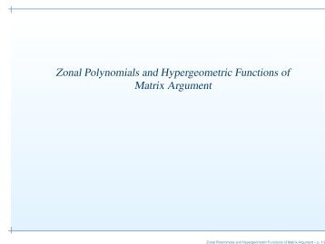 Zonal Polynomials and Hypergeometric Functions of Matrix Argument