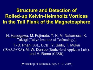 Structure and detection of Kelvin-Helmholtz vortices in the ... - GPSM