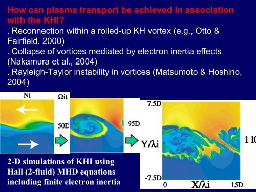 Structure and detection of Kelvin-Helmholtz vortices in the ... - GPSM