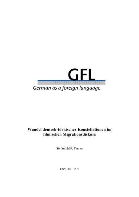 Wandel deutsch-türkischer Konstellationen im ... - GFL-Journal