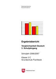 Ergebnisbericht Vergleichsarbeit Deutsch 3. Schuljahrgang