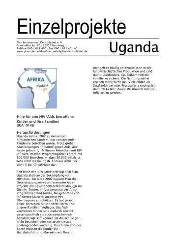 Infoblatt "Einzelprojekt Uganda 0148" (PDF)