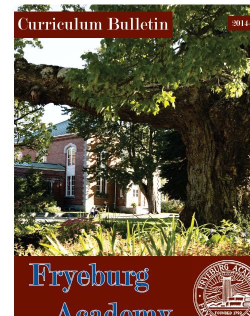 Curriculum Bulletin 2013-2014 - Fryeburg Academy