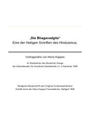 Bhagavadgita, eine der Heiligen Schriften des ... - Heinz Kappes