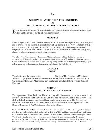 District Constitution - Hmong District