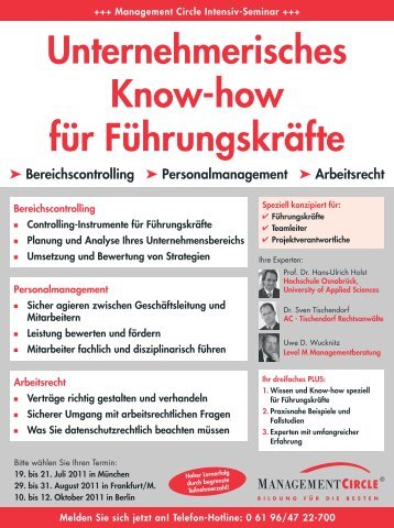 Kompaktwissen für neue Führungskräfte - Management Circle AG