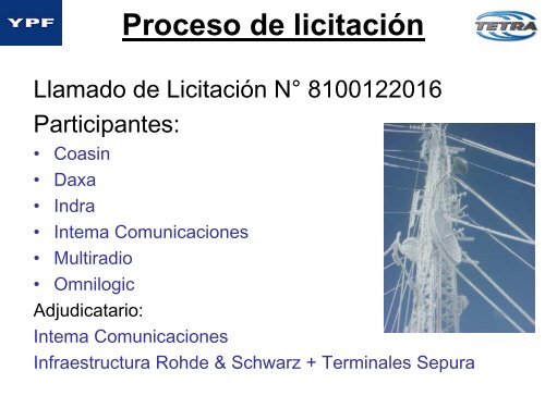 Sistema de comunicaciones Tetra