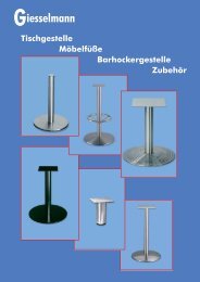 Giesselmann Tischgestelle - Franz Giesselmann Metallwaren GmbH ...