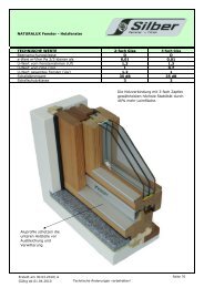 NATURALUX Fenster - Holzfenster TECHNISCHE ... - AKTIVHAUS sro