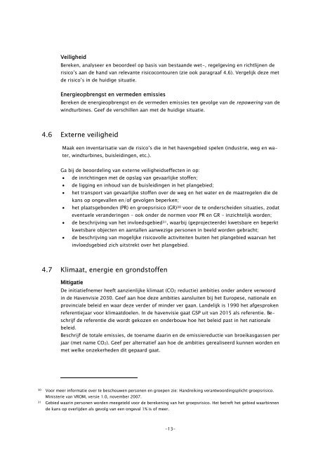 Advies reikwijdte en detailniveau