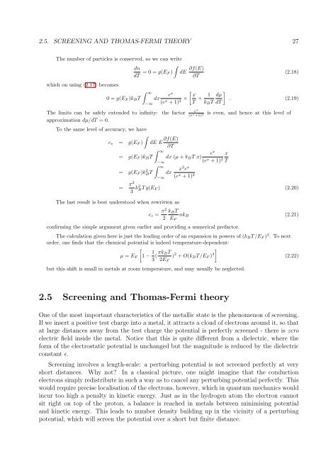 Set of supplementary notes.