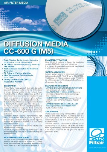 Literature - CC600 G(M5) - Filtrair BV