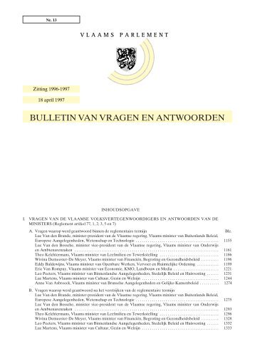 Tekst - Vlaams Parlement