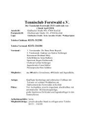 Flyer als PDF - TC Forstwald