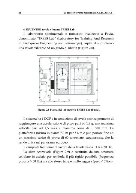 Le tavole vibranti biassiali del CRdC-AMRA - Dipartimento di Analisi ...