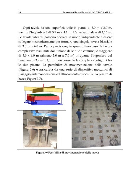 Le tavole vibranti biassiali del CRdC-AMRA - Dipartimento di Analisi ...