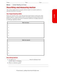 Describing And Measuring Motion Guided Reading And Study Answers
