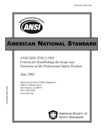 ASSE Members - American Society of Safety Engineers