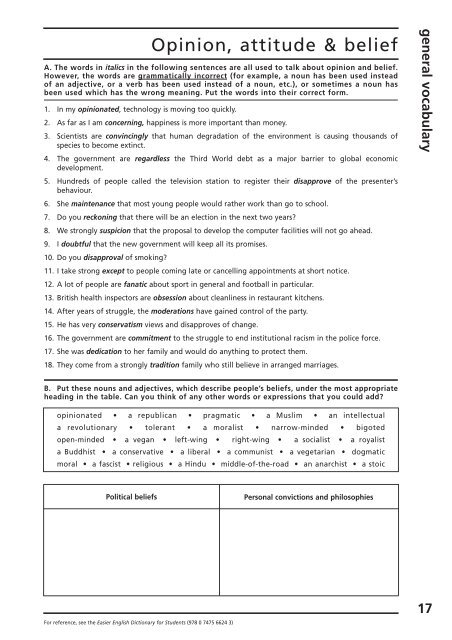 CHECK YOUR ENGLISH VOCABULARY FOR IELTS - Emigra a