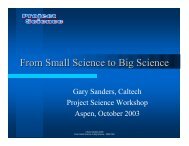From Small Science to Big Science - Project Science