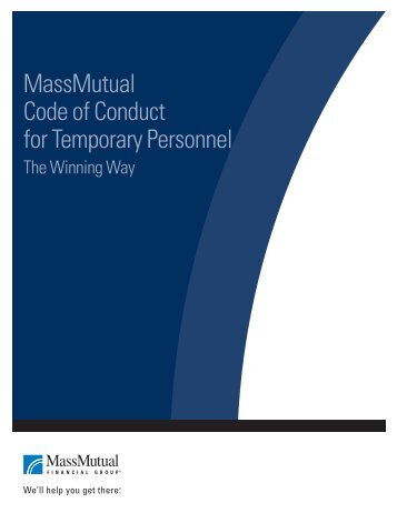 MassMutual Code of Conduct for Temporary Personnel