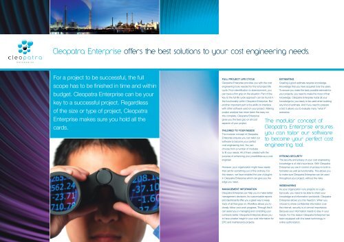 Cleopatra Enterprise - Cost Estimating Software