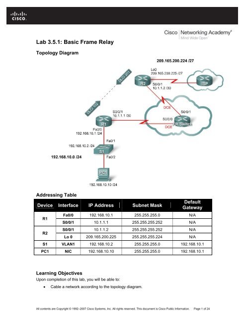 Lab 2.5.1: Basic PPP Configuration Lab