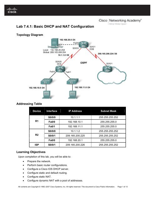 Lab 2.5.1: Basic PPP Configuration Lab