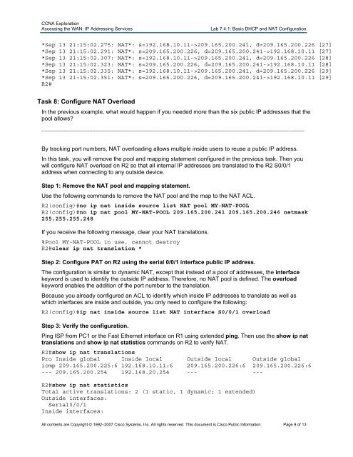 Lab 2.5.1: Basic PPP Configuration Lab