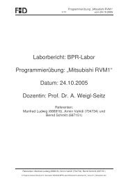 Laborbericht: BPR-Labor ProgrammierÃ¼bung ... - Stabile-ing