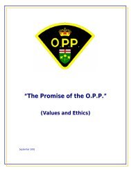 The Promise of the O.P.P. - Ministry of the Attorney General