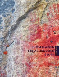 uusin julkaisuluettelo (pdf) - Suomalaisen Kirjallisuuden Seura