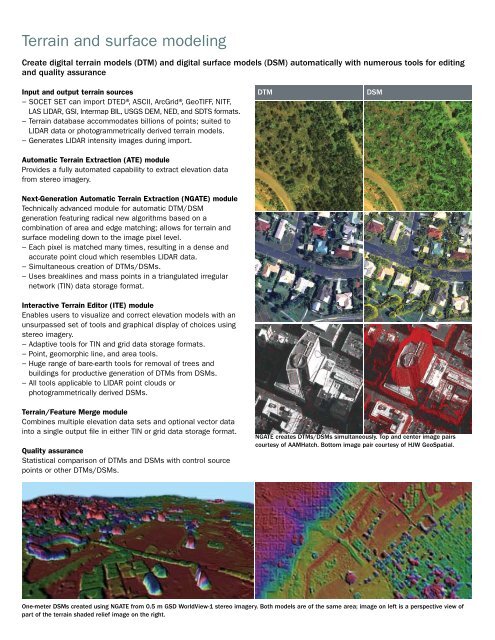 SOCET SETÂ® brochure - BAE Systems GXP Geospatial eXploitation ...