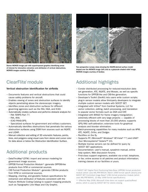 SOCET SETÂ® brochure - BAE Systems GXP Geospatial eXploitation ...