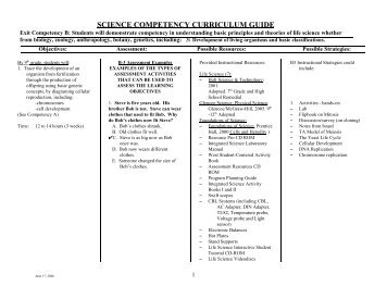 Development of living organisms and basic classifications