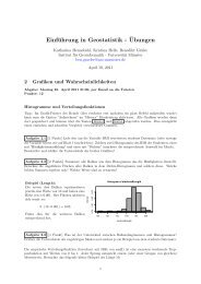 Introduction to Geostatistics - practical exercises