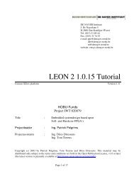LEON 2 1.0.15 Tutorial - emsys