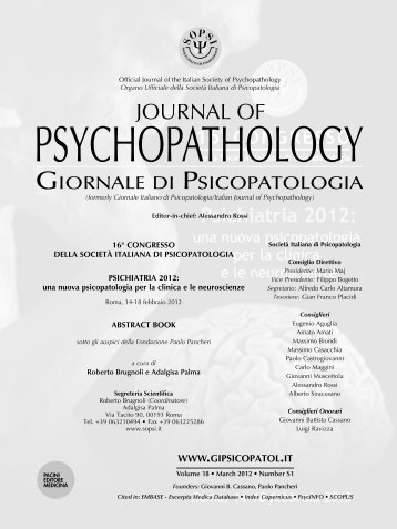 Una nuova psicopatologia per la clinica e le neuroscienze