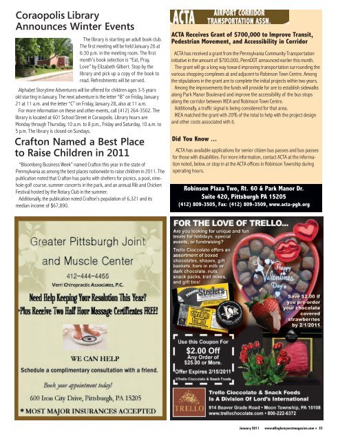 January 2011 - Allegheny West Magazine