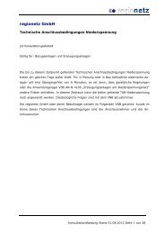 Technische Anschlussbedingungen Niederspannung - regionetz